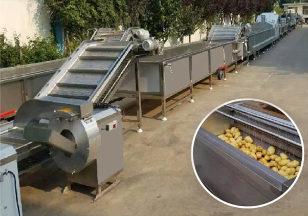 薯条（薯片）全自动油炸生产线—French fries (potato chips) automatic frying production line